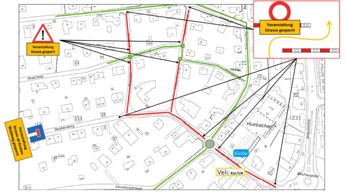 Plan-strassensperrung